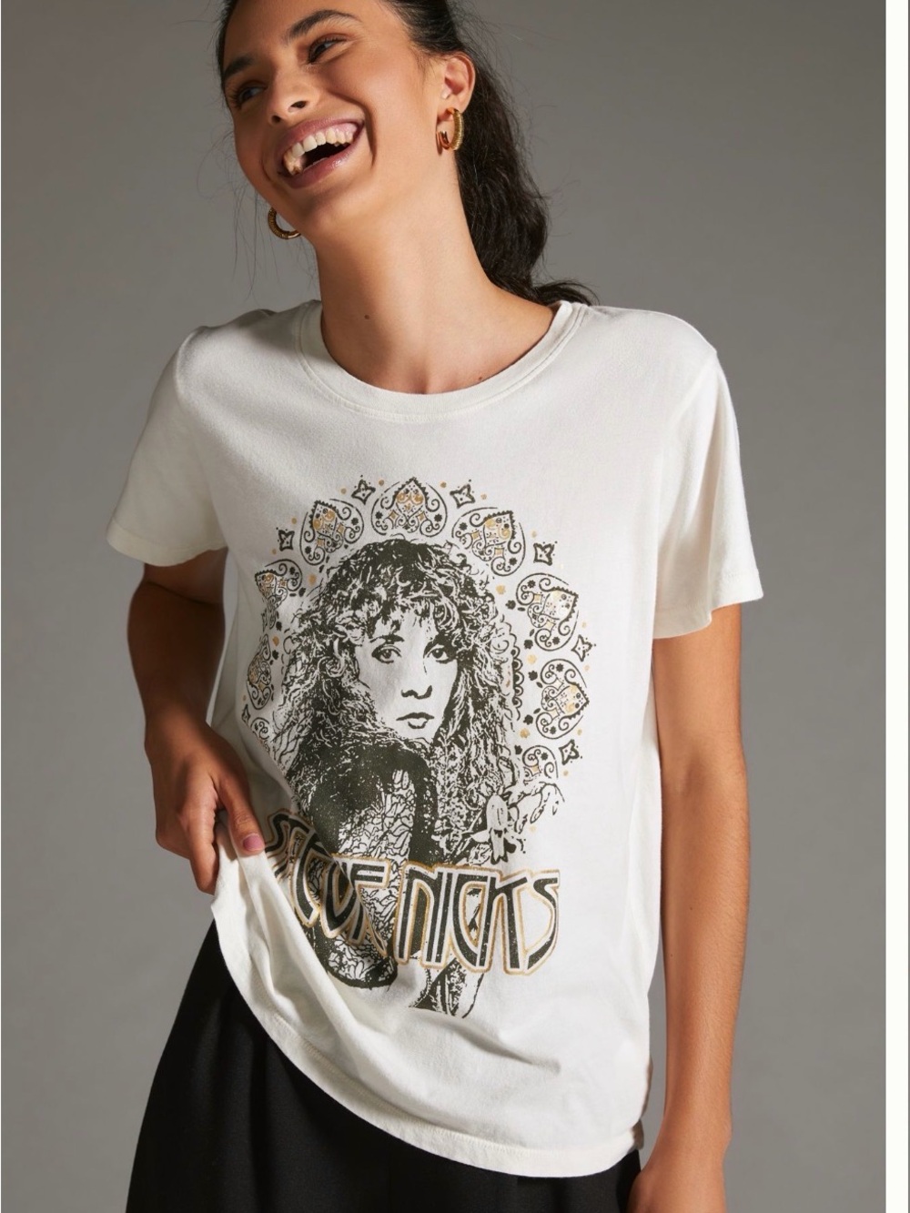 LetLuv Anthropologie Stevie Nicks Graphic Tee Size M